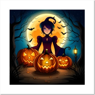 Cute Witch's Night Out Posters and Art